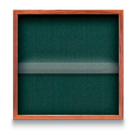 United Visual Products Outdoor Enclosed Combo Board, 48"x36", Bronze Frame/Blue & Apricot UVCB4836ODBZ-BLUE-APRICOT